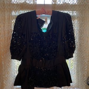 Hand-Beaded Victorian-Style Blouse